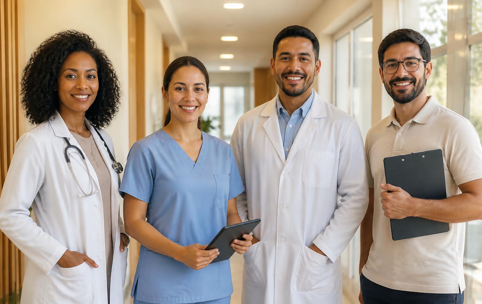 Profissionais da Neurofases reunidos para planejar o acompanhamento de pacientes e famílias
